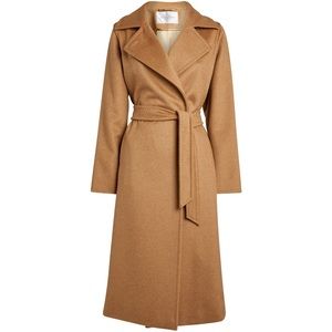 Max Mara icon Manuela camel hair wrap coat